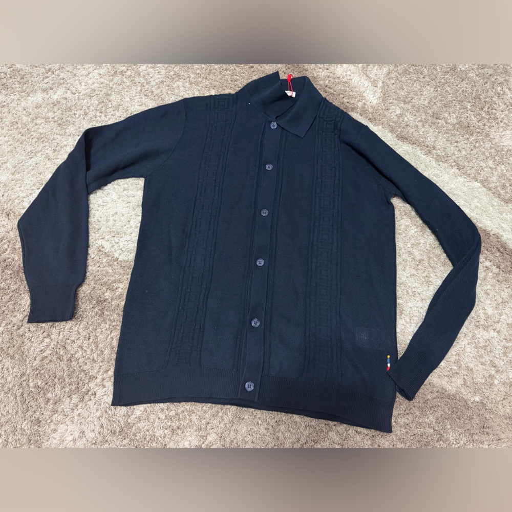 Orlebar brown knitted collar shirt